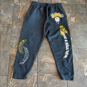 Jerzees Have a nice Trip unisex Graphic Sweatpants, size approximately M/L